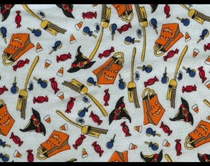 Vintage 90s The Eagle’s Eye Halloween Turtleneck M | Pumpkin Witch Candy Print