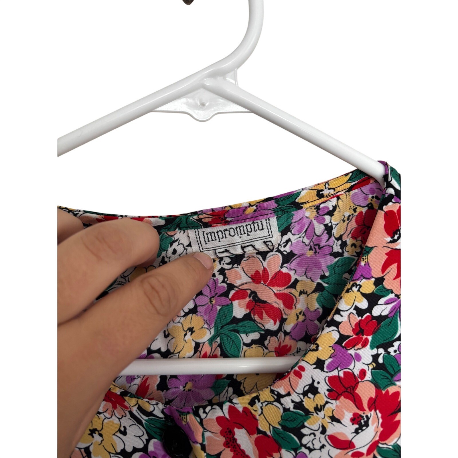 Impromptu Vintage Floral Button cottagecore Midi Dress Short Ruffle bow Sleeve