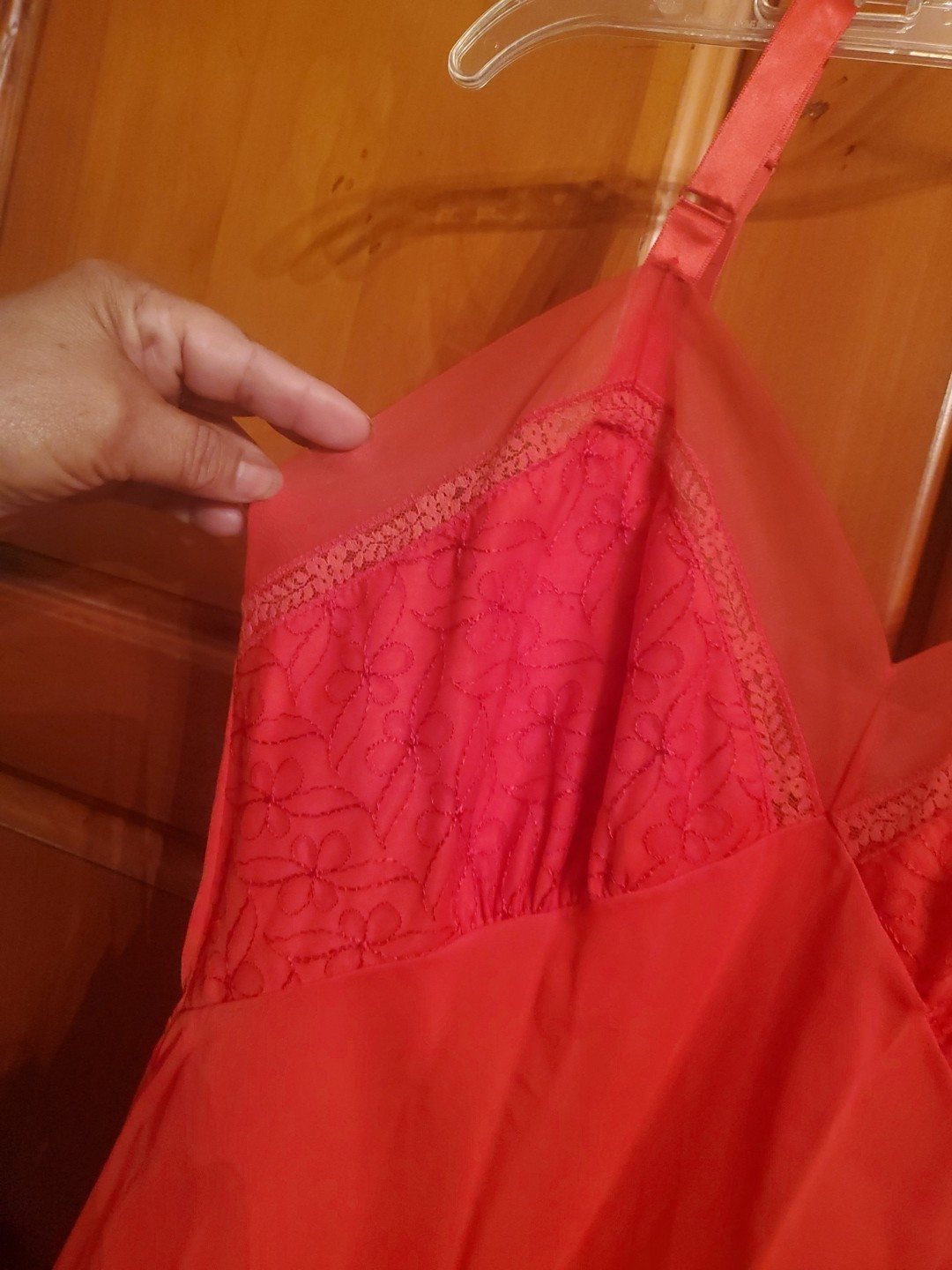 Vintage Roger’s Fullslip Size 34 Short Nylon Tricot Rn20223 Red