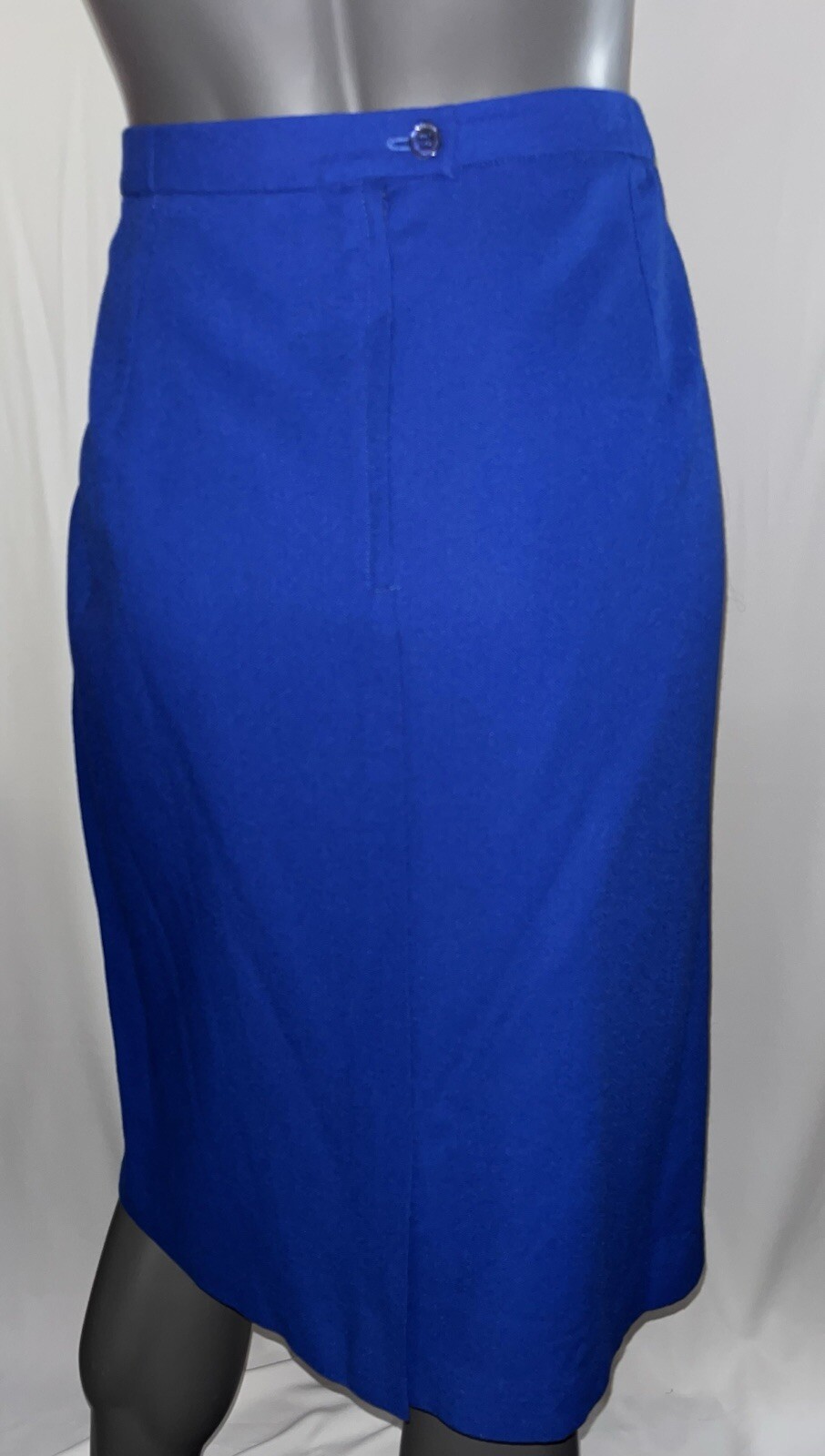 Vtg ‘90’s Suitsme Women’s Royal Blue Blazer Jacket/Skirt Set 18 Tall Made in USA