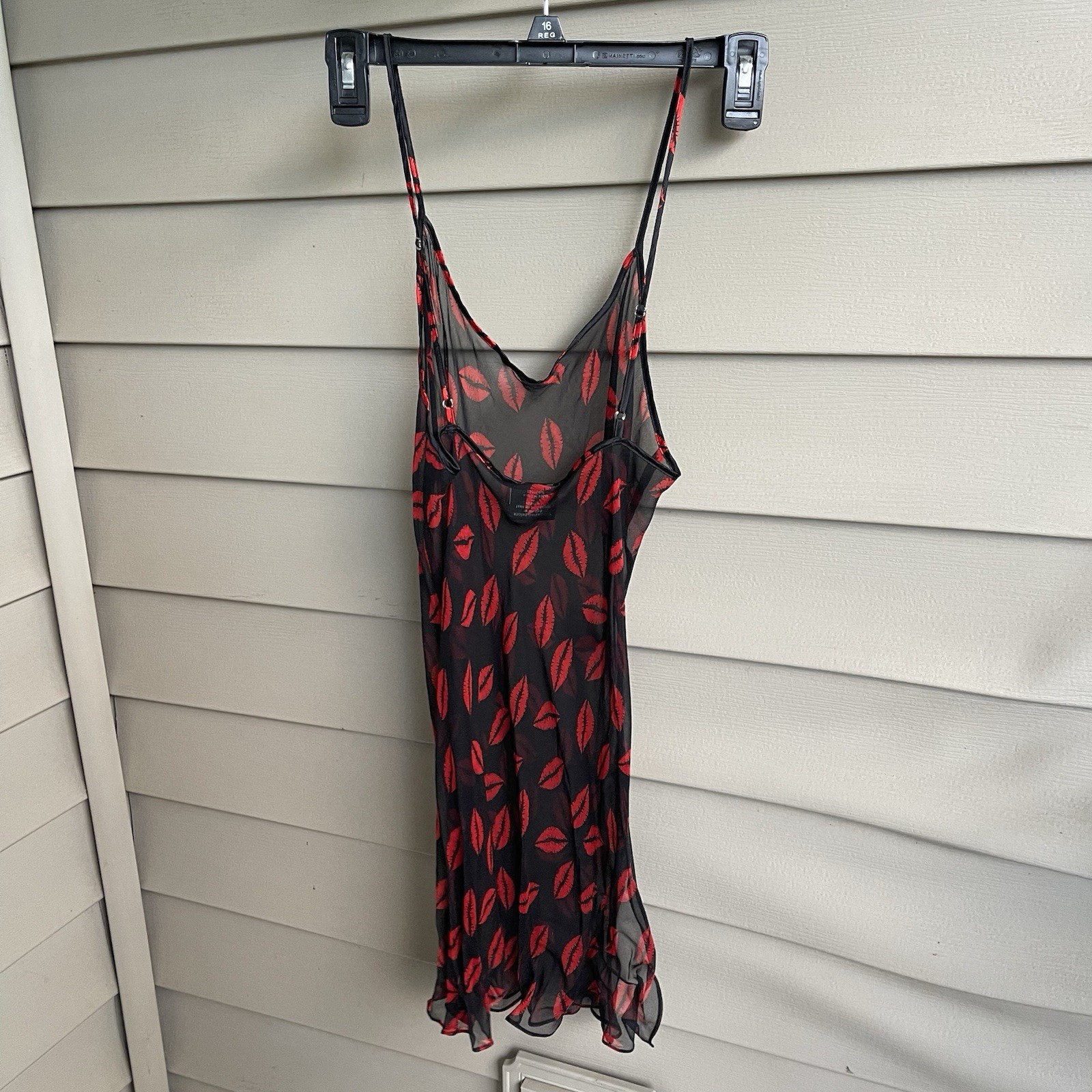 Vintage Magic Silk 100% Silk Chemise Mini Slip Dress Lingerie Womens L Kissy Y2K