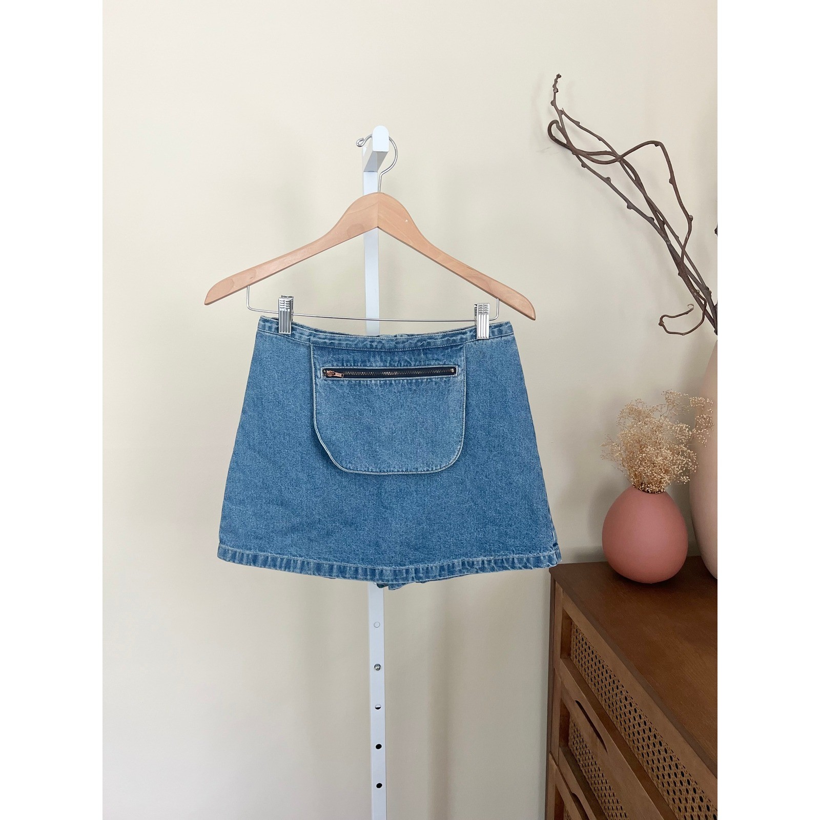 Vintage Y2K 90s Canyon River Blues Denim Skort