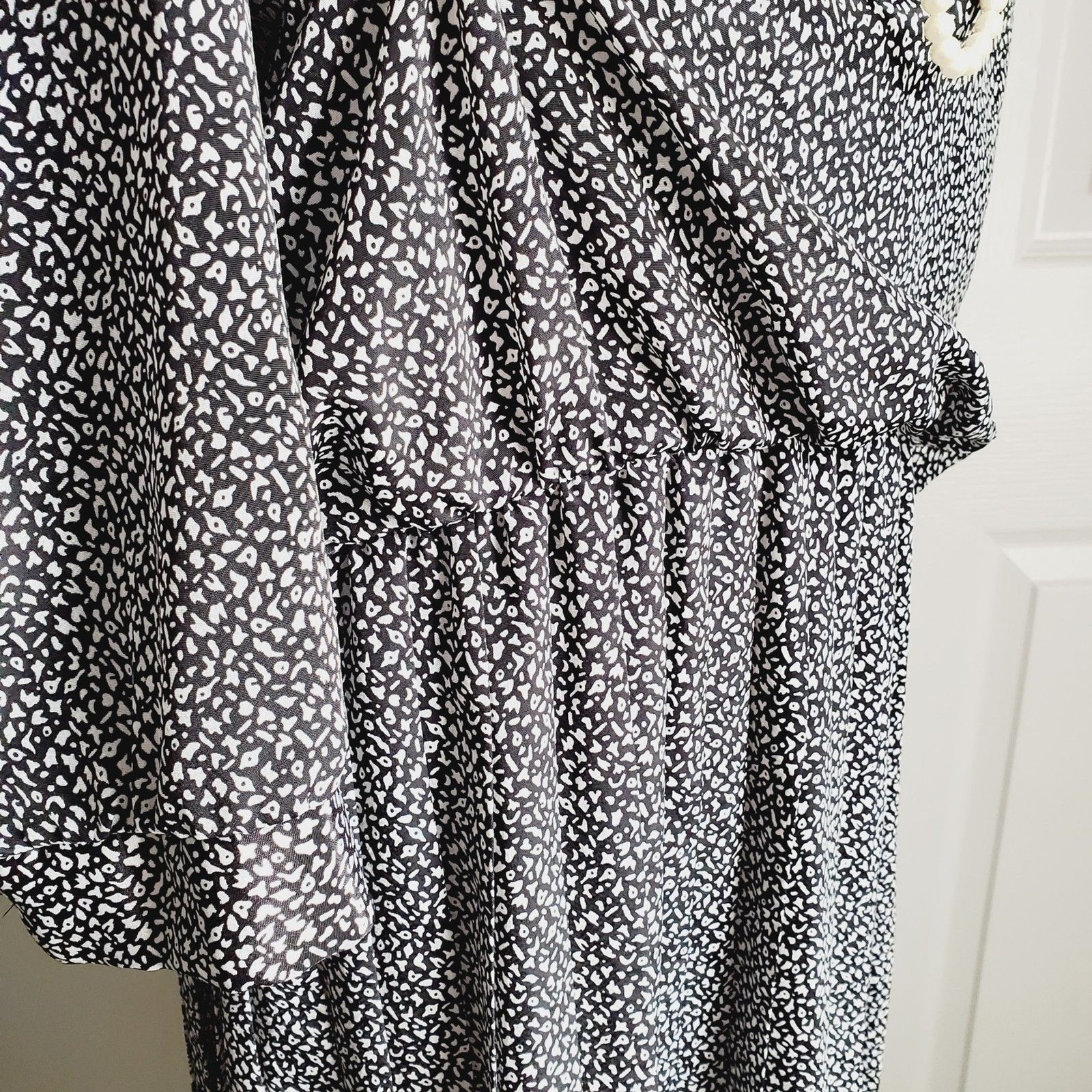 Vintage 1980s Shelly Michaels Gray Dress Size XL (15-16)
