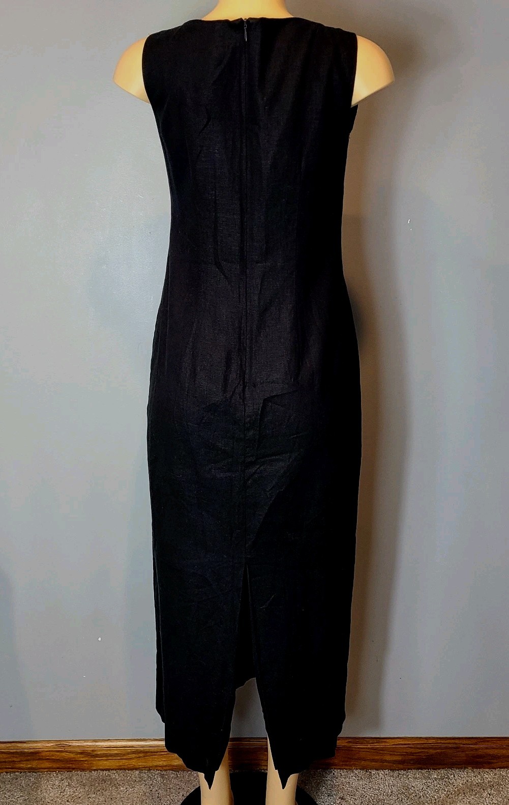 VTG Jessica Howard Dress Sz 8 Linen Seashell Embroidered Nautical Resort Cruise