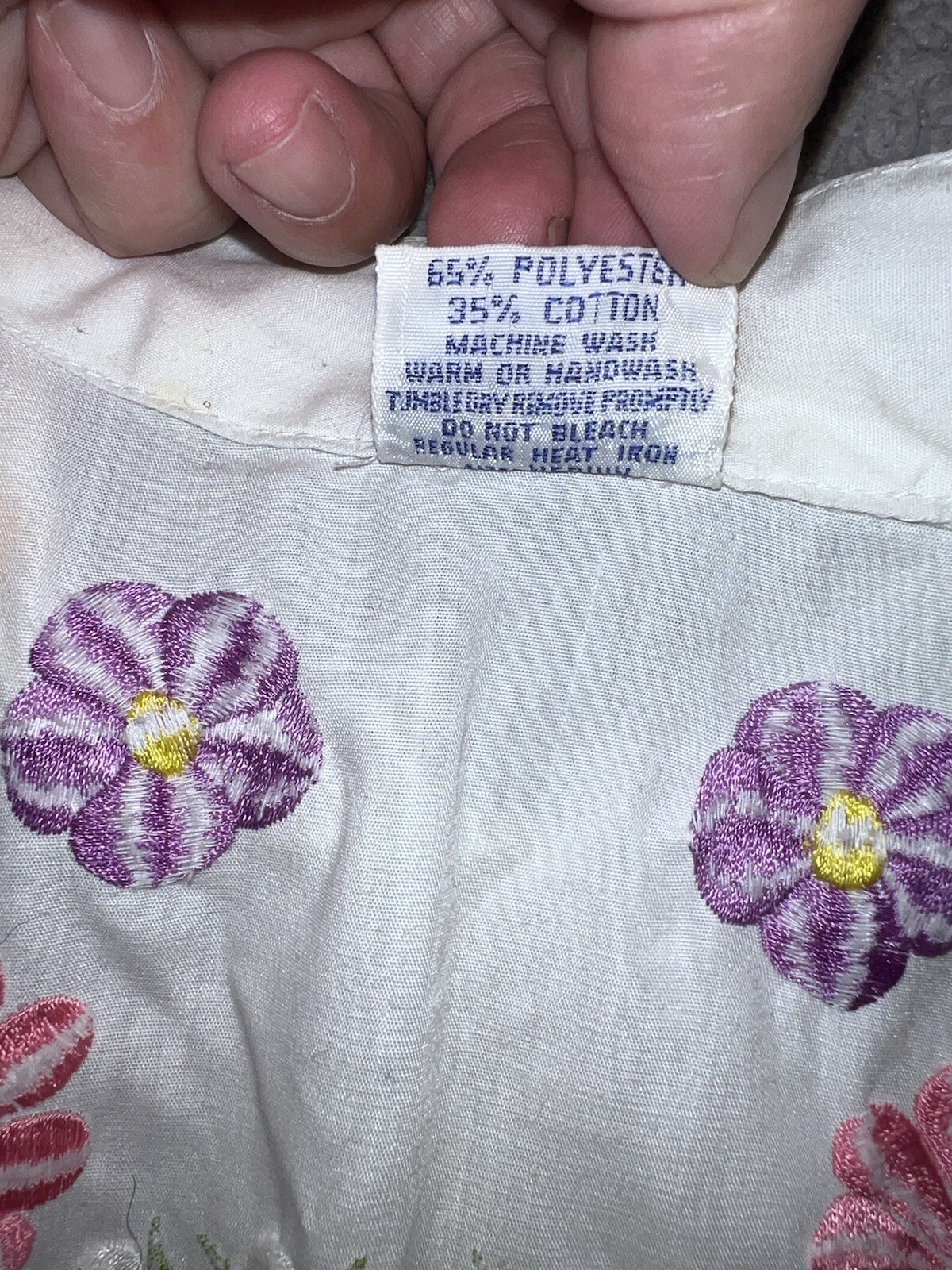 Vintage CHUCHI Colorful Floral Embroidered Tunic Jacket Top Sz S