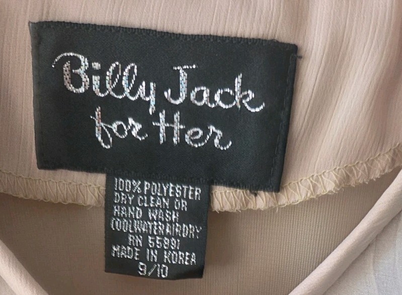Vintage 80s Dress Lace Collar Pleats Button Sleeve Size 9/10 Billy Jack for Her