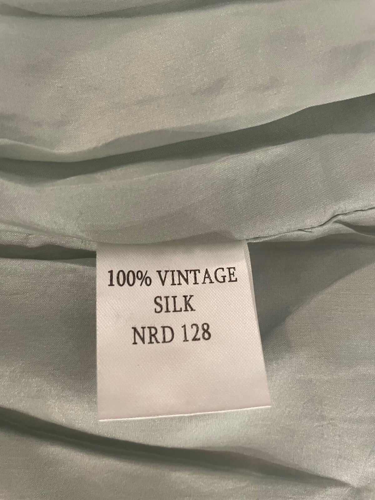 Winter Kate 100% vintage silk pastel slip rosette/ lace detail fully lined XS