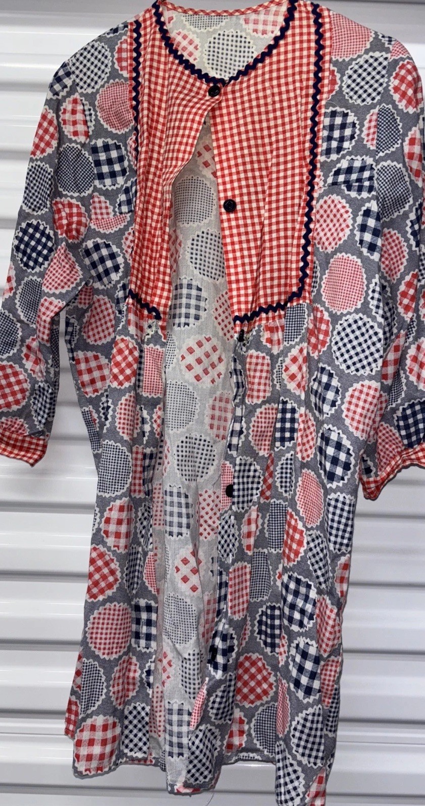 Vintage 80s Bright Colored Short Sleeve Blouse Size L.xl