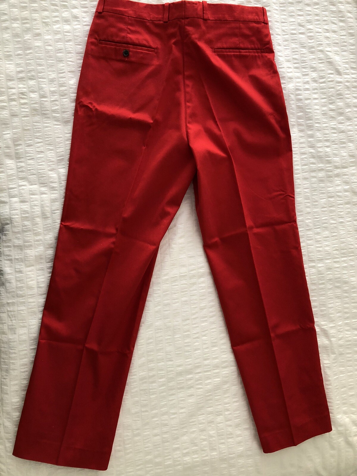 Fabulous Vintage NOS Red Farah Men’s Women’s Slacks Pants Inseam 30” Waist 34”