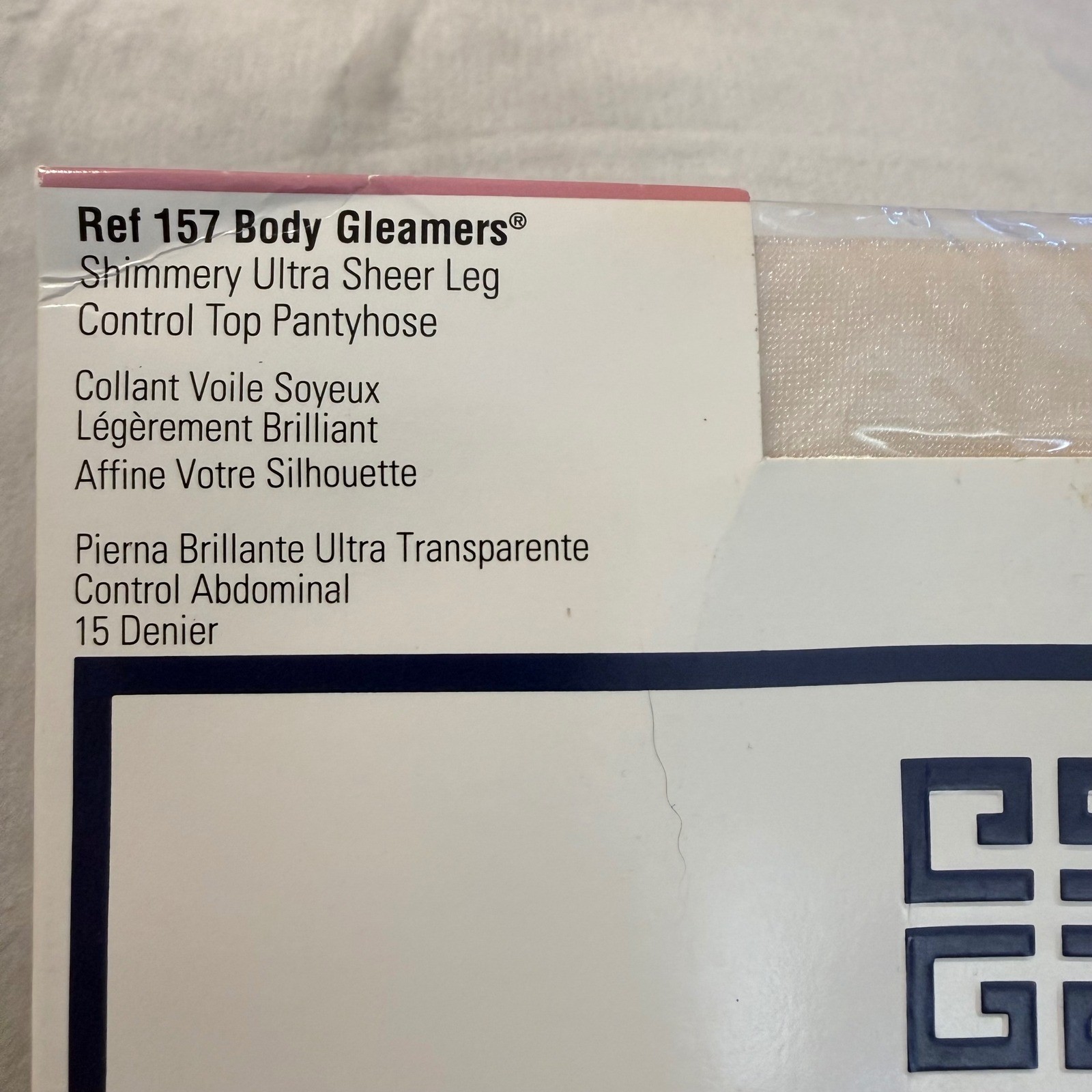 Givenchy Body Gleamers Pantyhose Size B La Creme VTG NOS