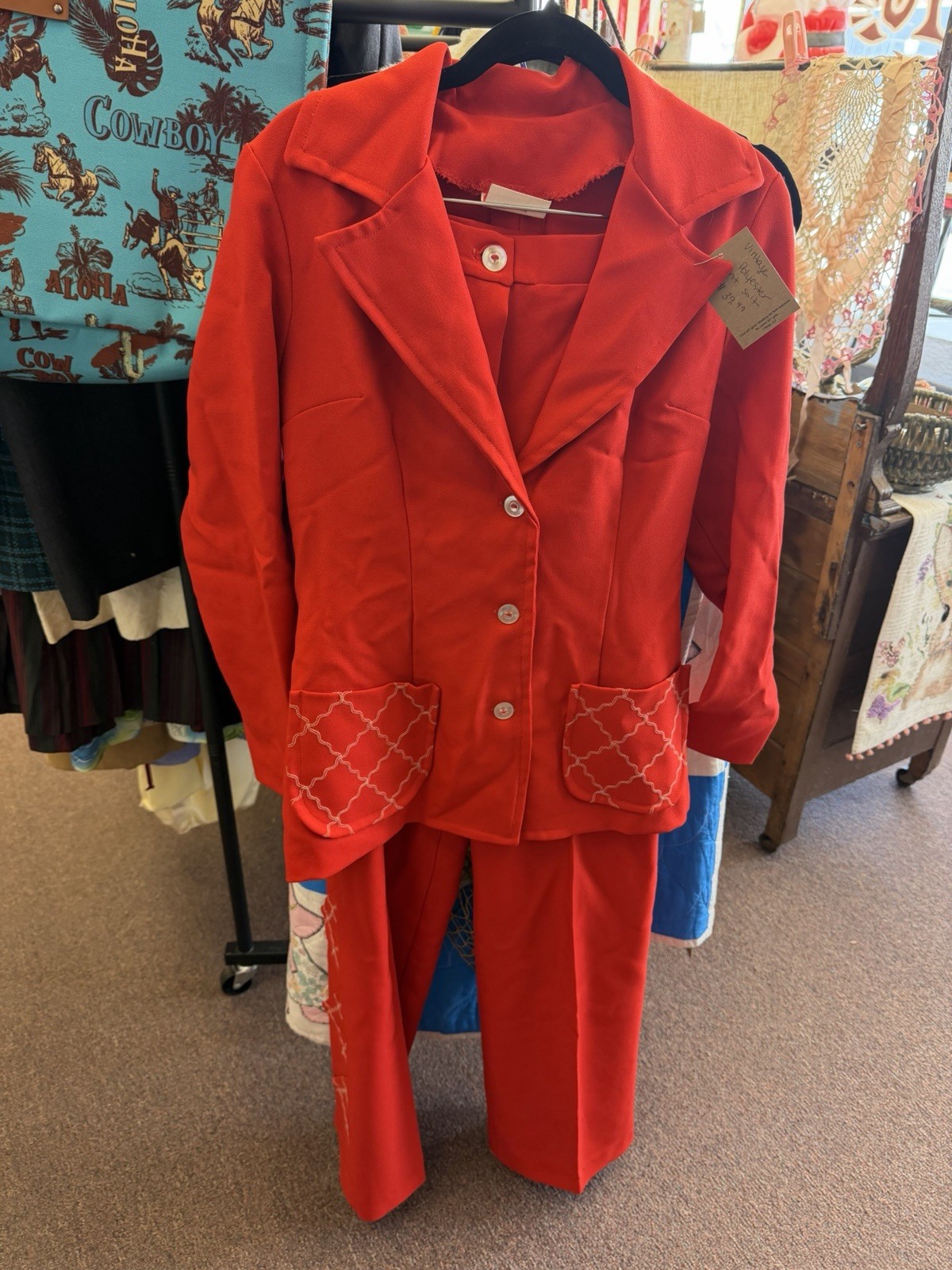 Vintage Women’s Polyester Pant Suit