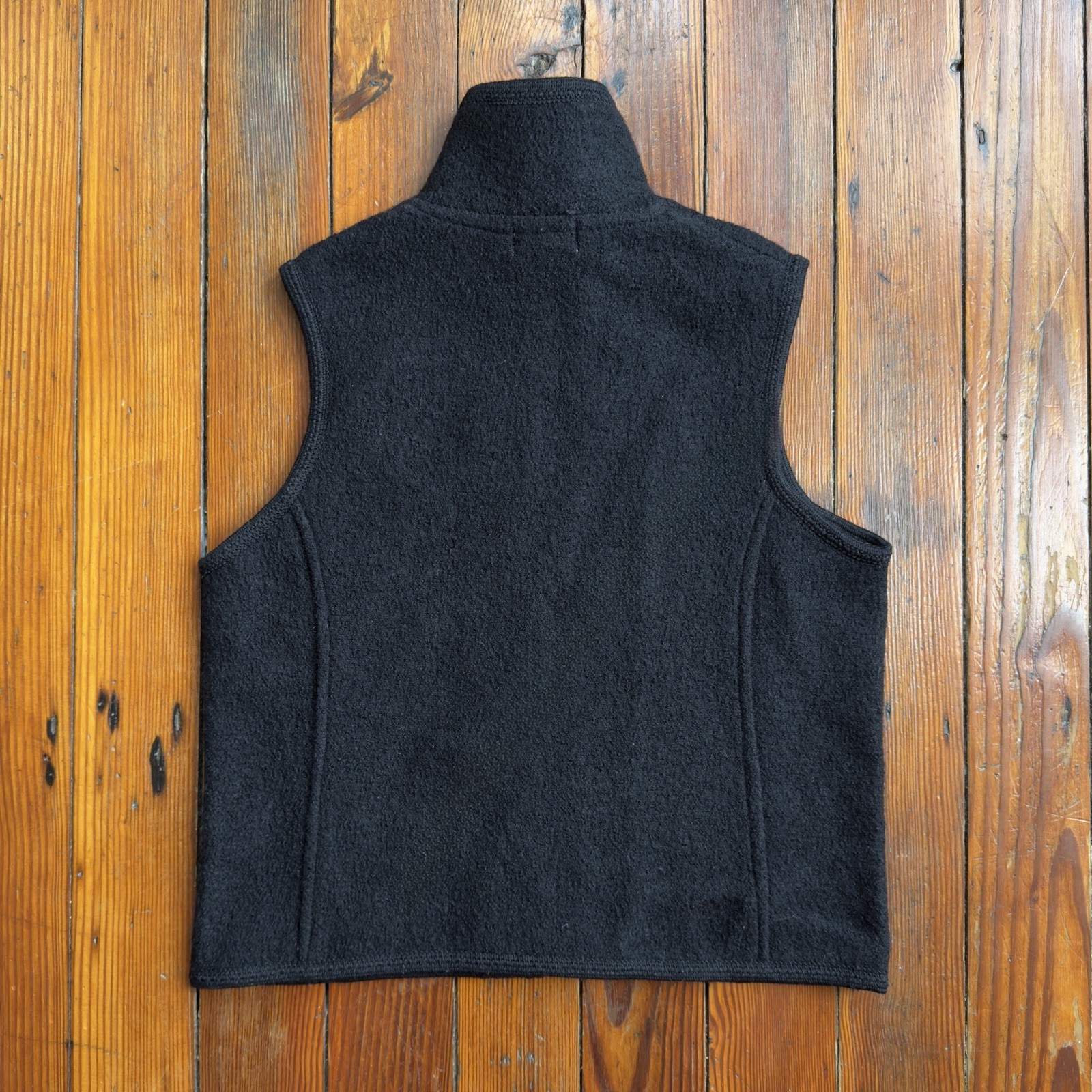 Vintage 2000s PHD Paul Harris Design boiled wool black zip vest Small