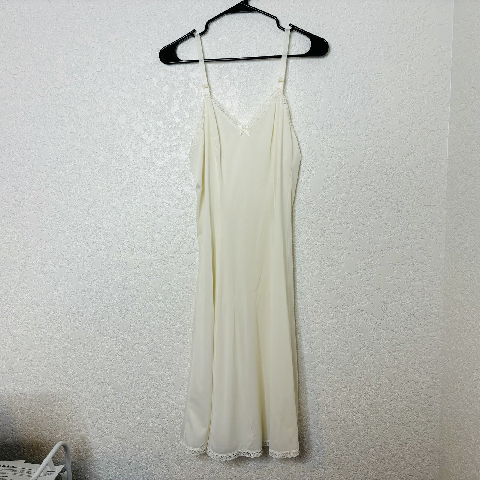 Sears Full Slip Sz 36 Average Length The Doesnt Slip Anti Cling 83544 Nylon ’70s
