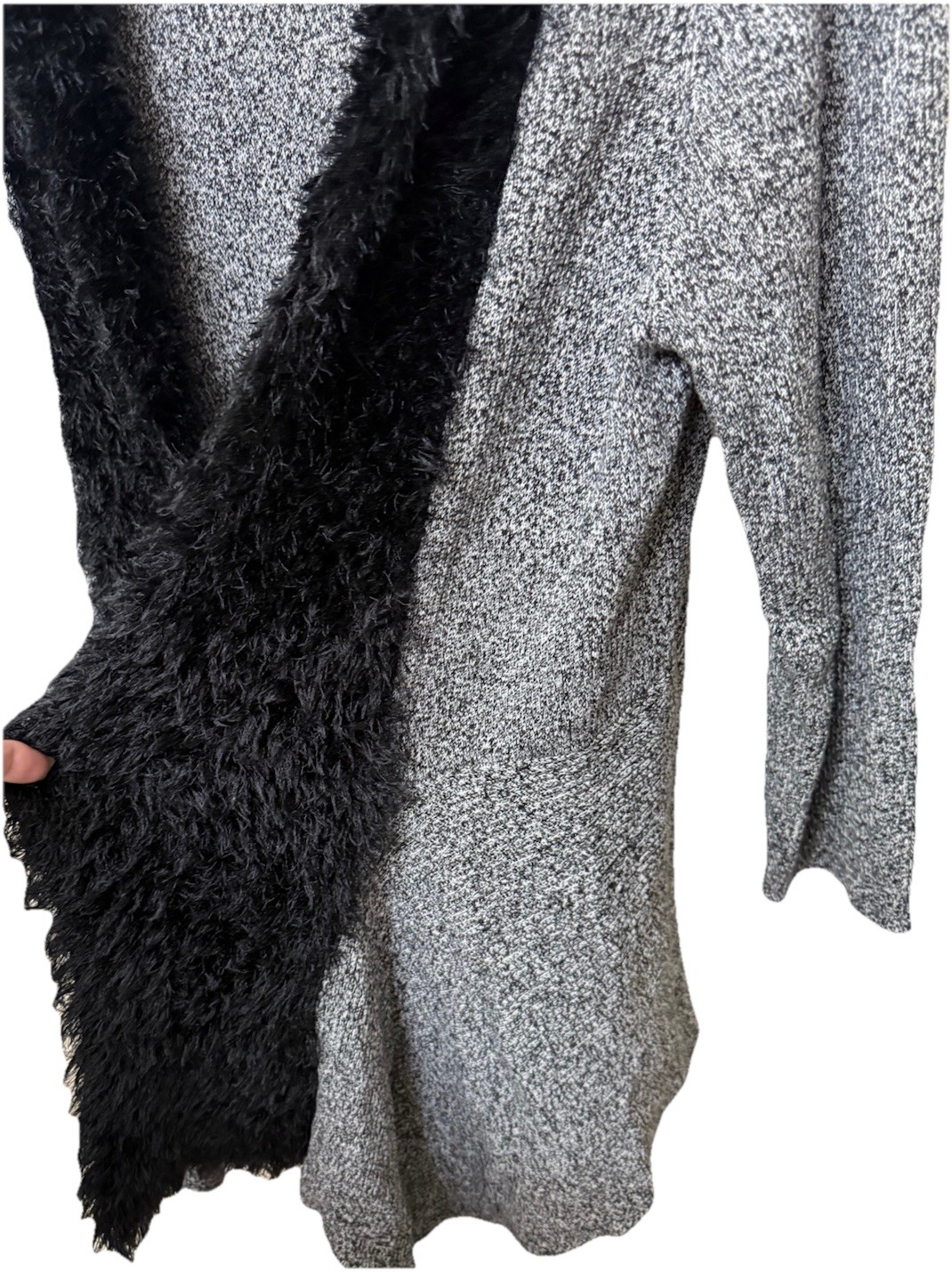 Penny Lane Cardigan Sweater Fur Lined Collar xl glamrock,steampunk,almost famous