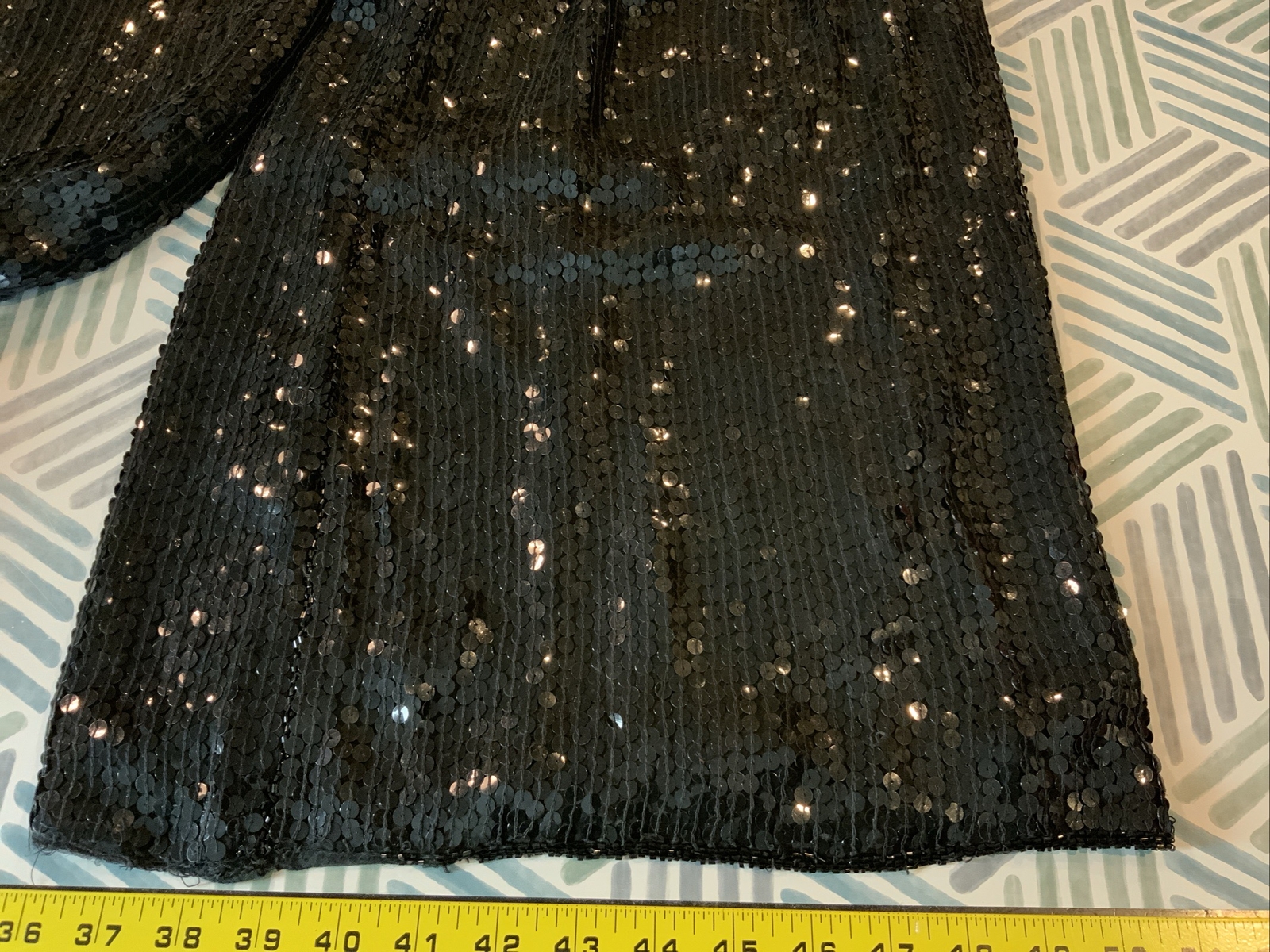 Jean by Joseph Le Bon Vintage Sequined Beaded Evening Palazzo Pants Sz M ￼￼