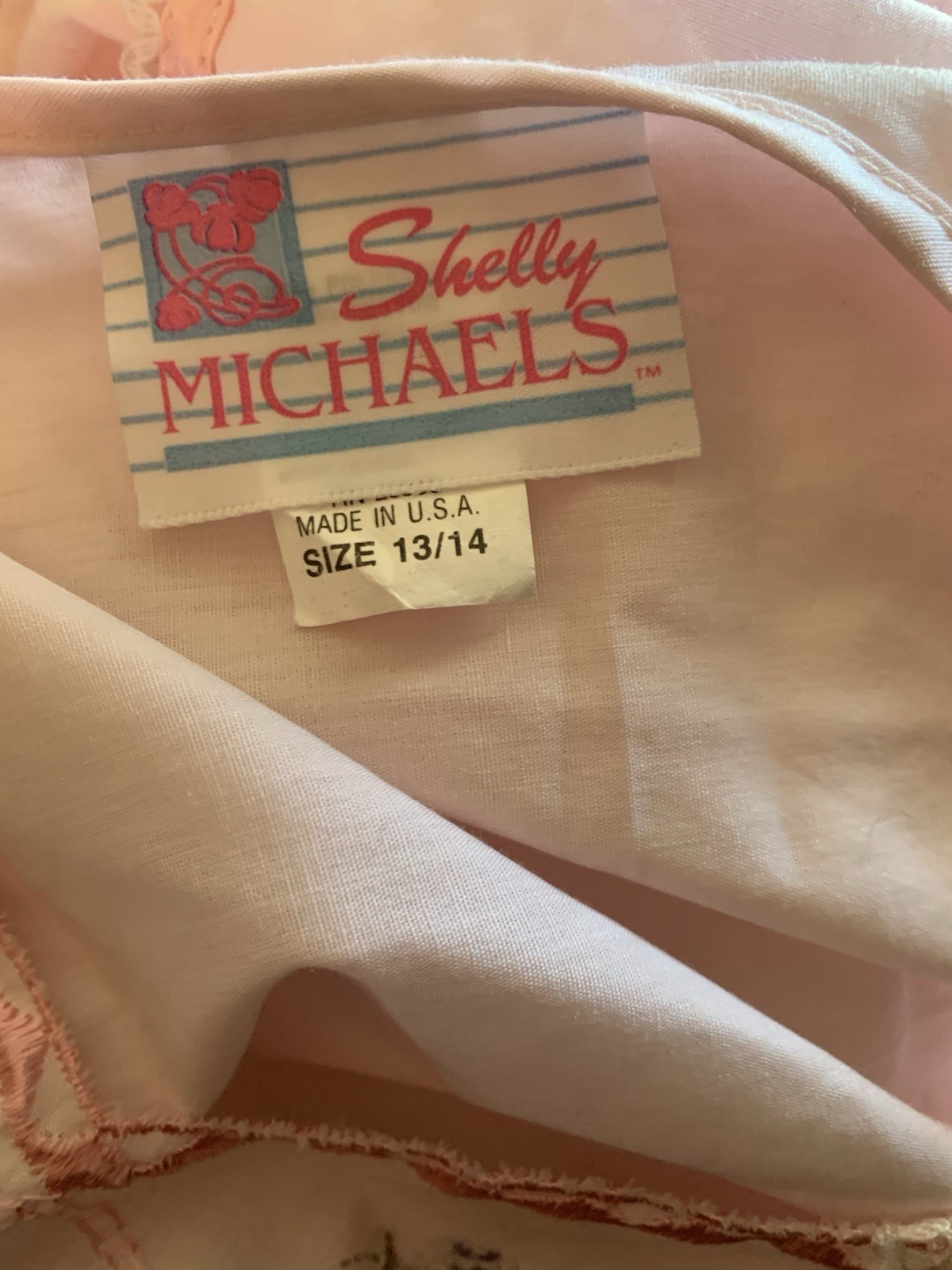 Vintage Shelly Michaels Embroidered Sundress Junior Size 13/14 (Fits like XS)