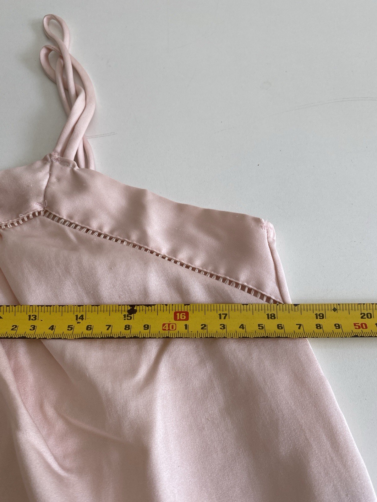 Vintage Barad & Co Saks Fifth Avenue M Satin Nightgown Light Pink