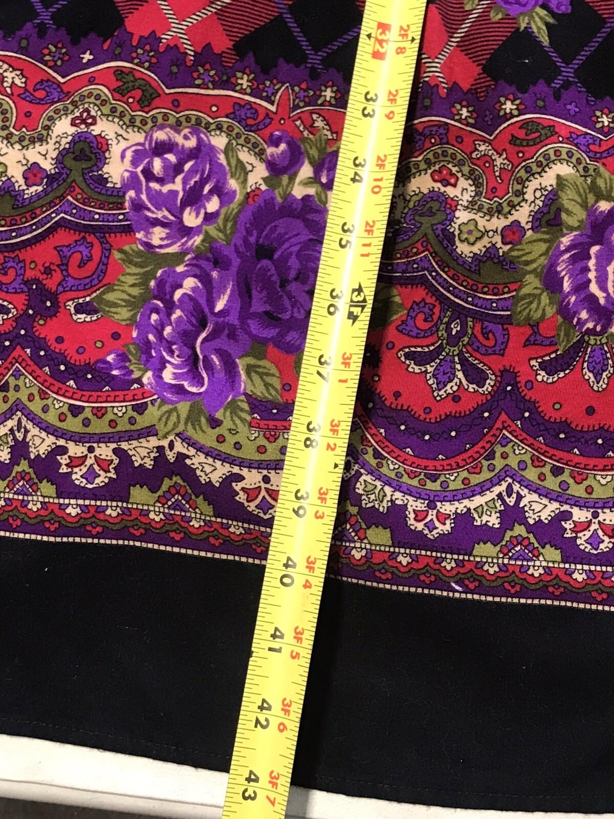 vtg dress rose motif plaid cottagecore boho prairie sz 10 fashion v2629