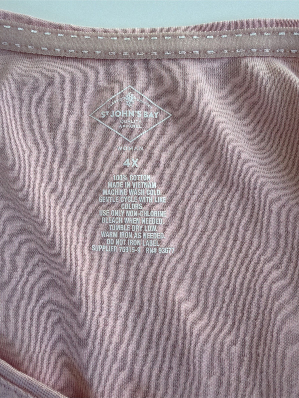 2 large shirts 4X St. John’s /croft & Barrow blue and pink