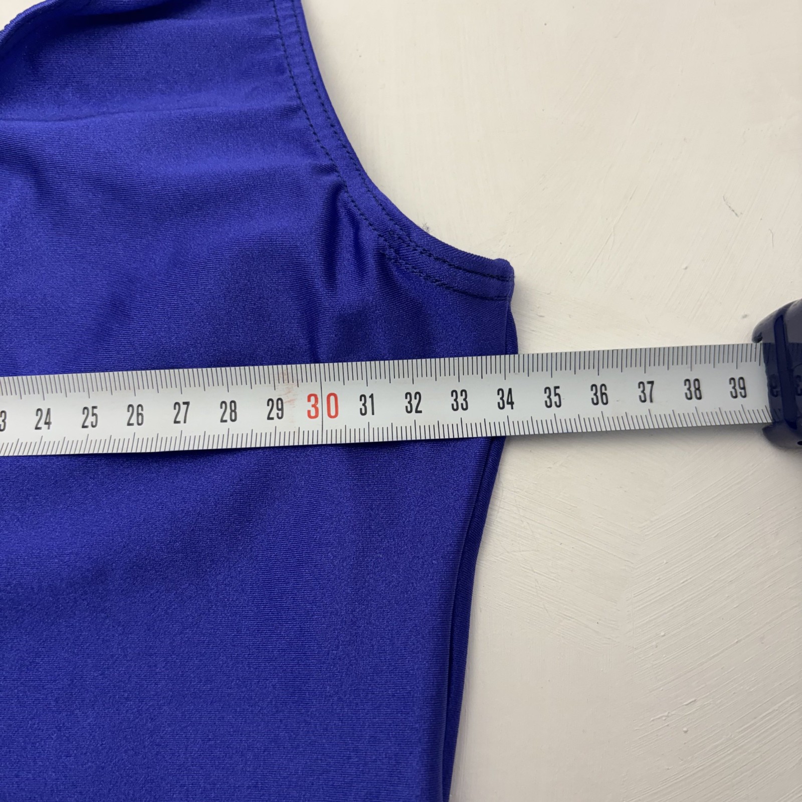 Rare 80s Candy Jay Electric Blue Bodysuit Aerobics Fitness Gym Wear Vintage Swim