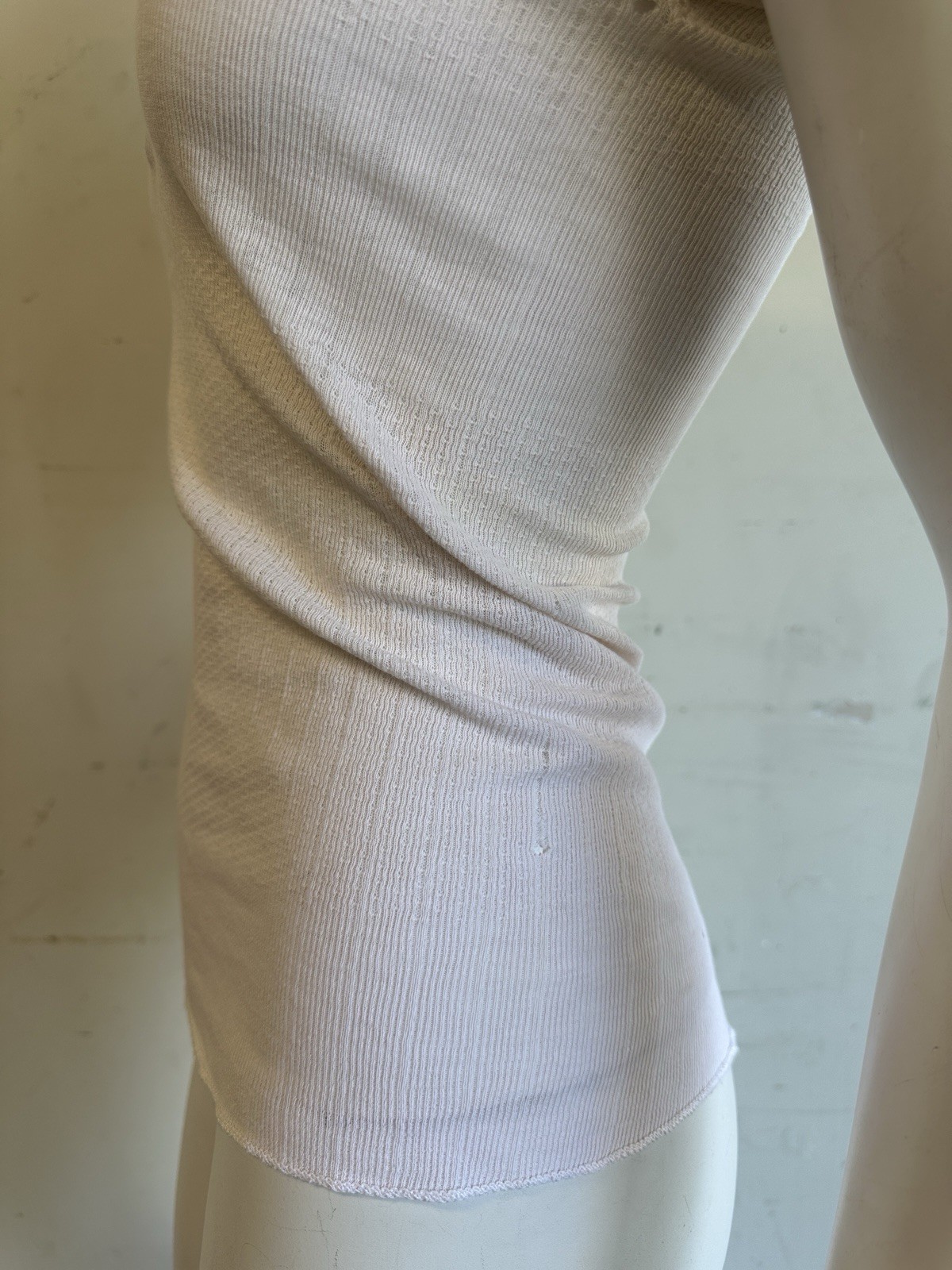 1950s Charmode All Cotton Ribbed Tank Camisole Undershirt Vintage 50s 60s