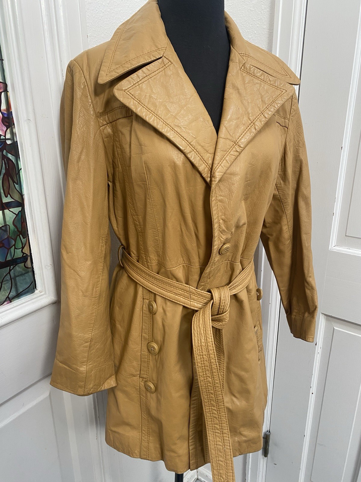 Vintage 1970’s Leather The Tannery Coat 13/14