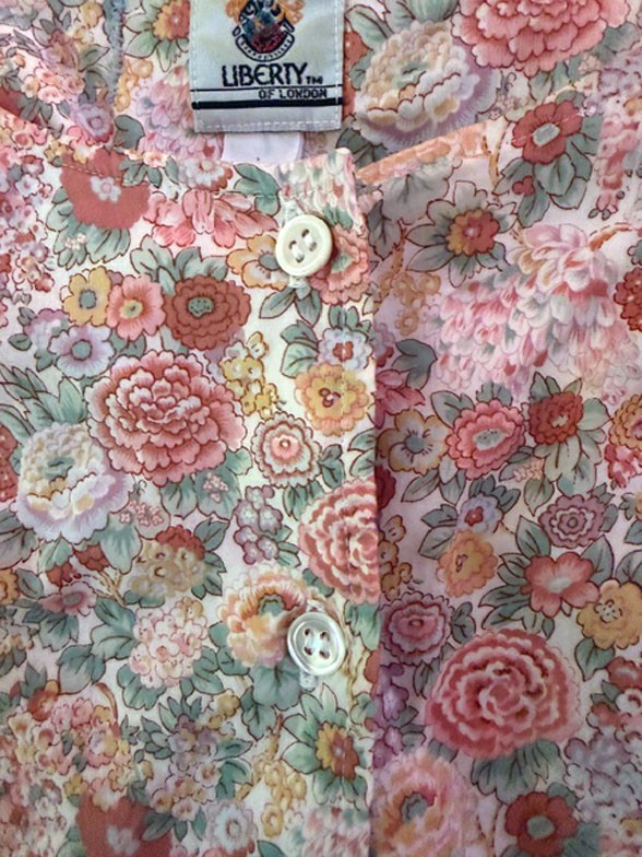 J.G. Hook + Liberty of London VTG 80s Floral Cotton Short Sleeve Summer Dress 10