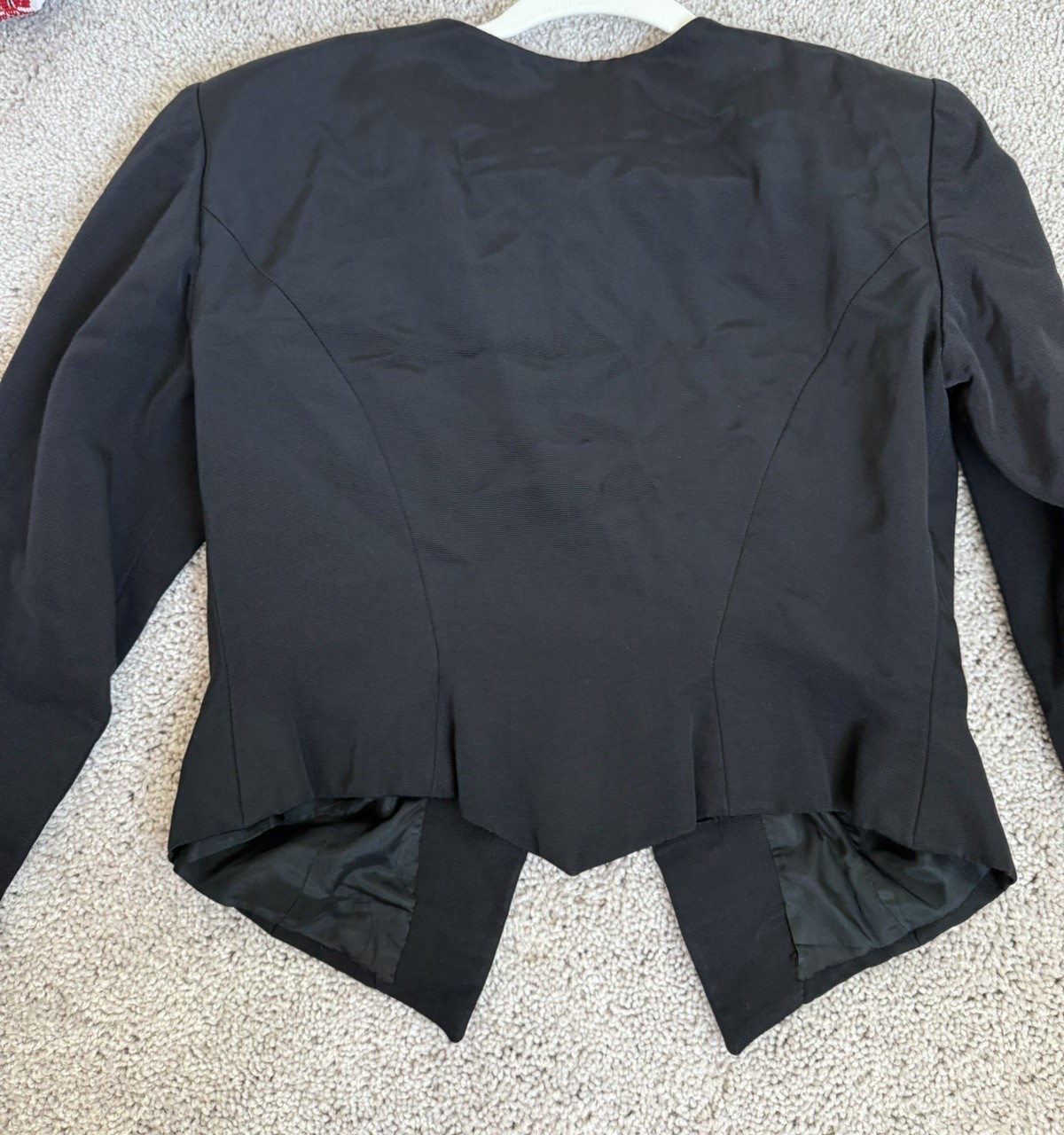 Vintage vicky tiel couture blazer Black Size Xs/s Gold Buttons Elegant Paris