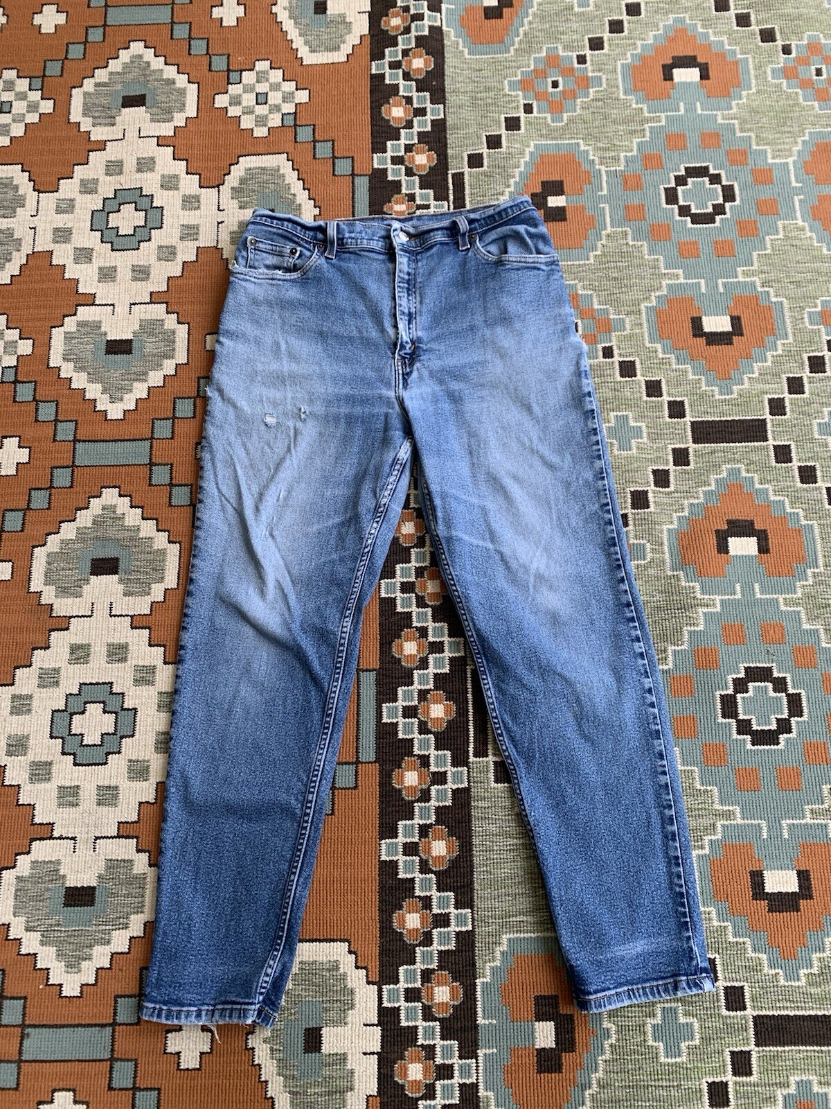 Vintage Levis Jeans Mens 34×28 Blue Denim 550 Relaxed Fit Taper