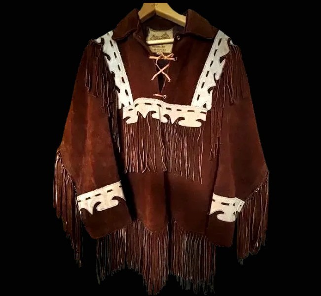 Vintage Argus Suede Fringe Jacket – c.1979 – Made in Mexico – Size 38 Regular