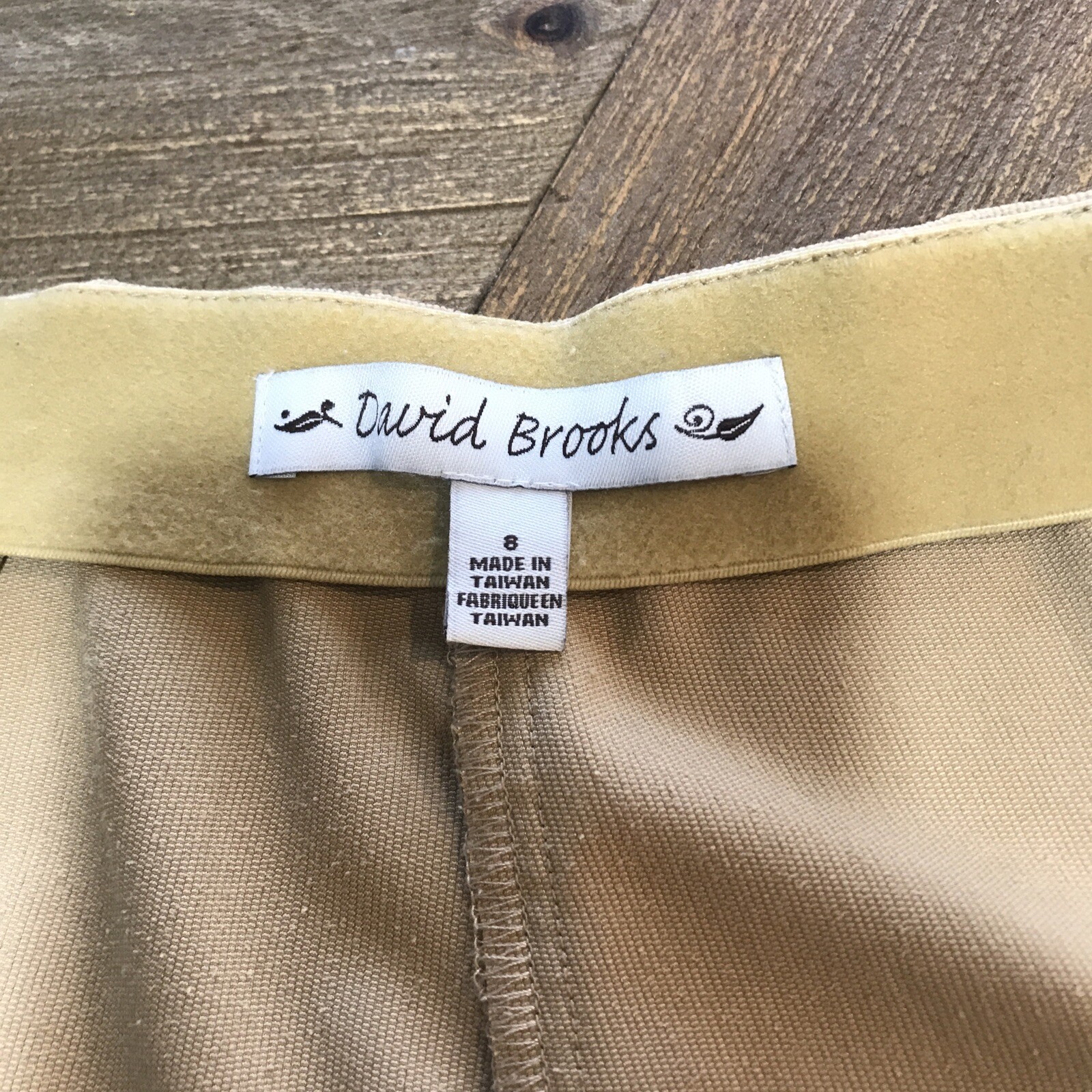 Vintage David Brooks Beige Pants Womens Corduroys Size 8