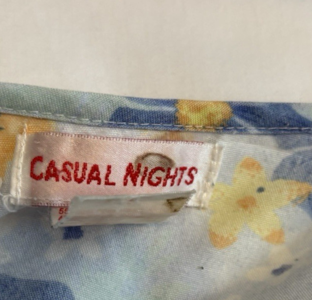 Vintage Casual Nights Floral House Dress /Grannycore Lounge Dress
