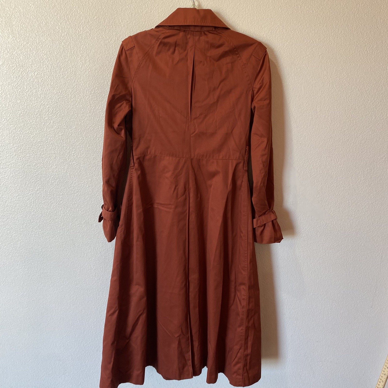 Vintage Fox Run Elegant Trench Coat-Double Breasted Yugoslavia Made Little Foxes