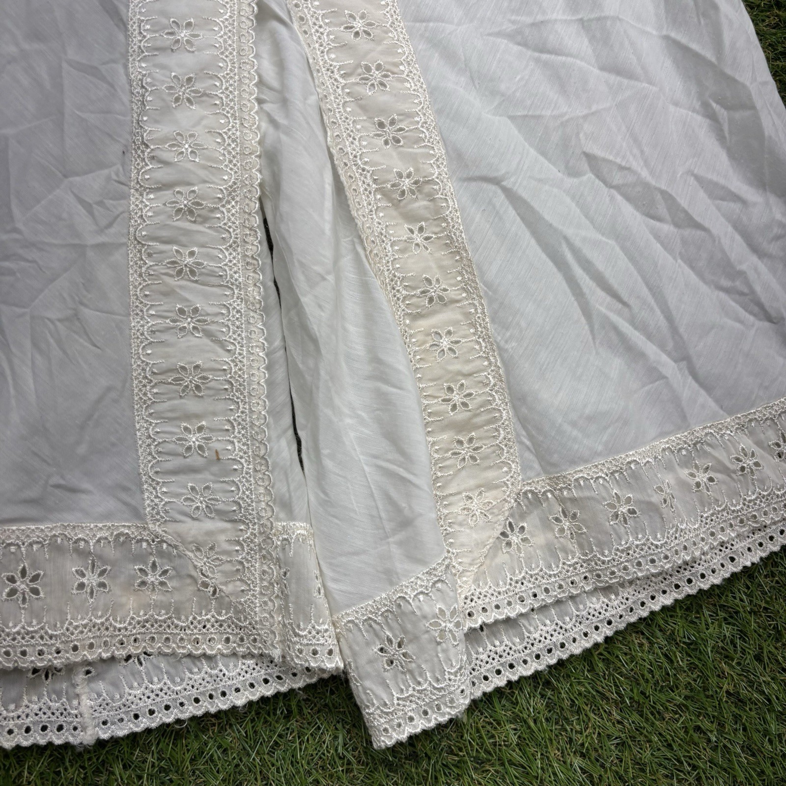 Vintage Pettipants Slip Bloomers Womens Medium Pants Lace Trim Seamprufe White
