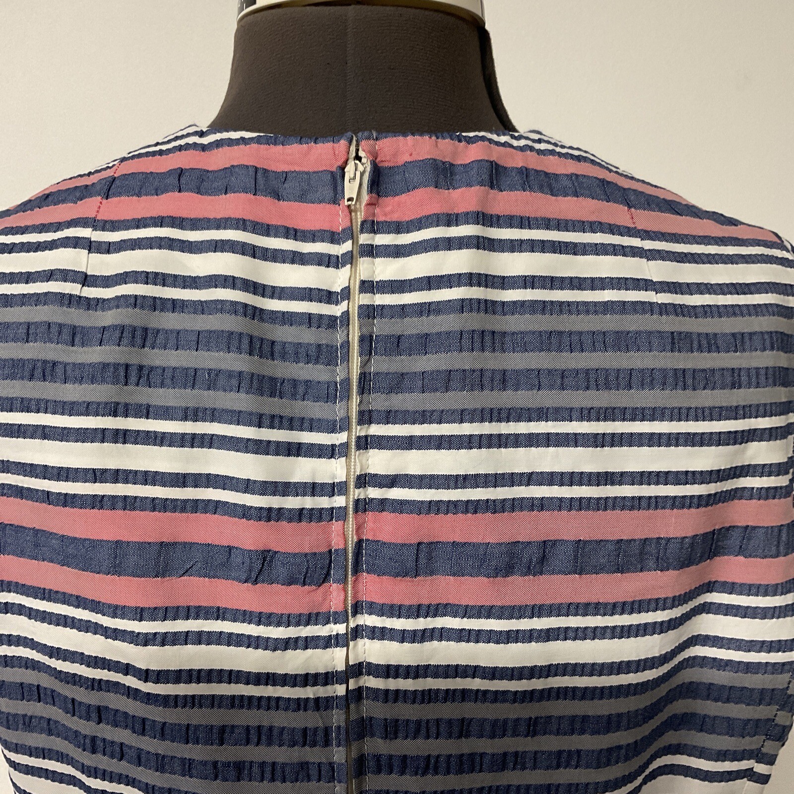 Vintage Women’s 2 Piece Stripe Sheath Dress And Jacket By Marilyn Reading Pa.