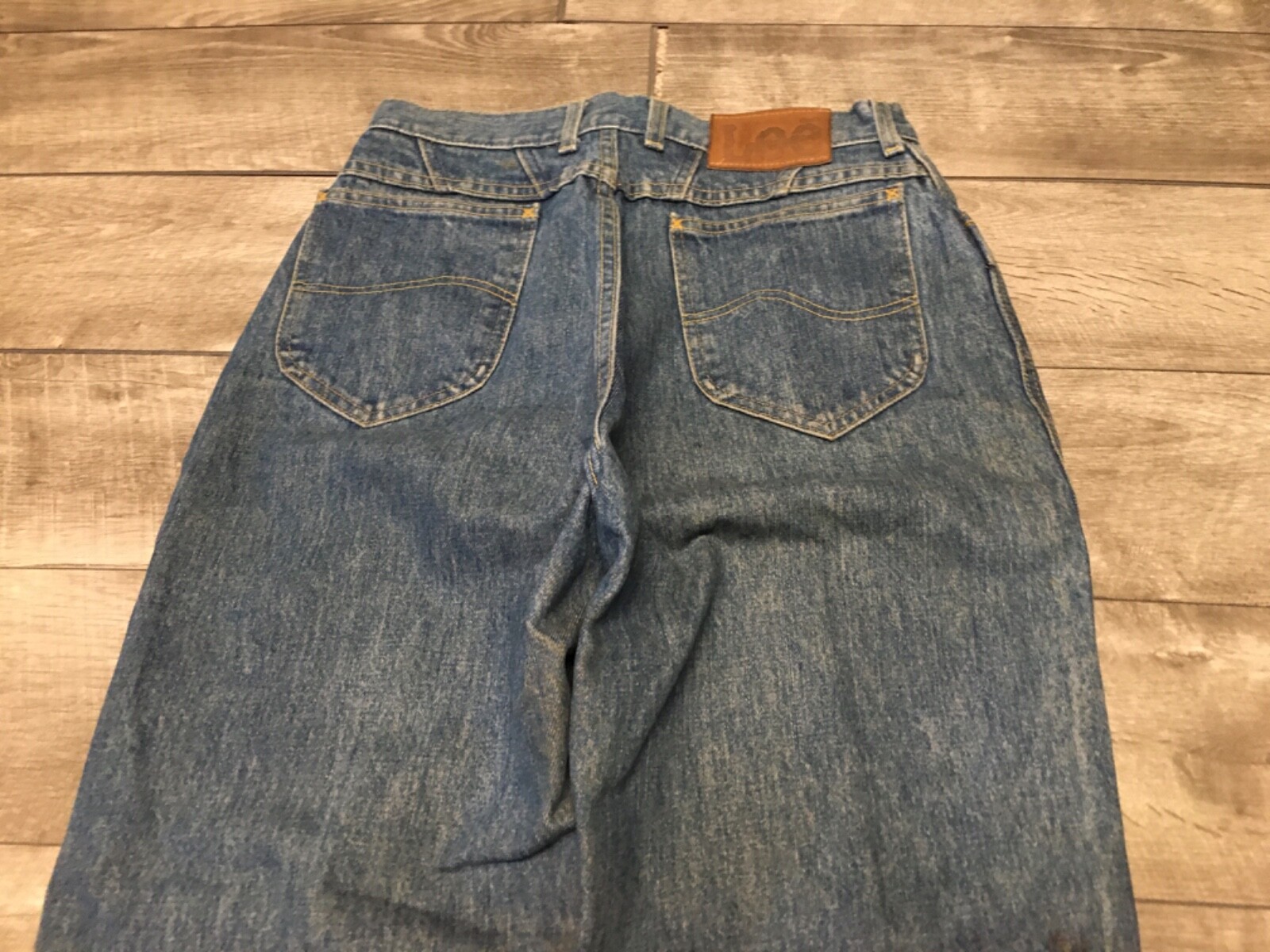 Vintage LEE Rider Made in USA Womens Denim Blue Mom Jeans Size 13 Med 28” Inseam