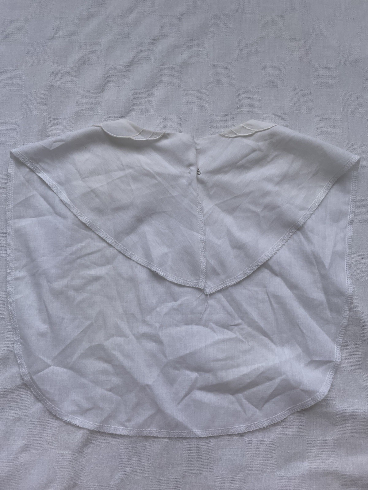 Vintage Cutwork Lace Cotton Dickey Collar Princess Diana White Cottagecore 80s