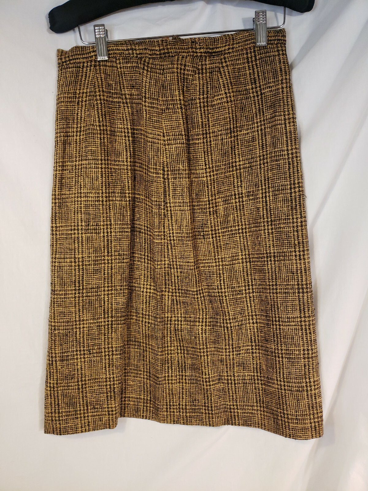 1960s Suit Dress Set / Davidow Brown Tweed Button Up Blazer and Skirt -No Size