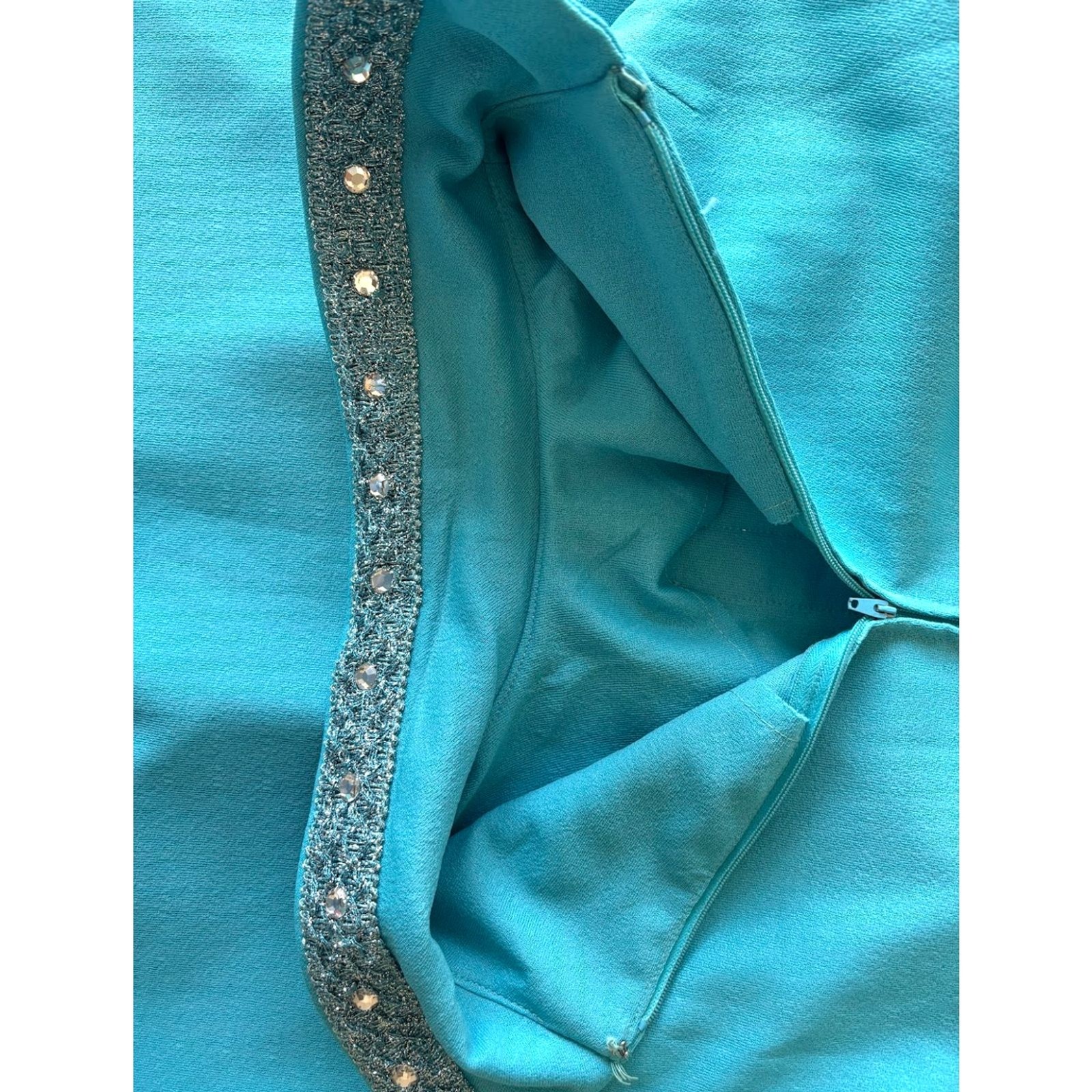 Vintage 60s Sleeveless Cocktail Shift Dress – Classic Turquoise Evening Dress