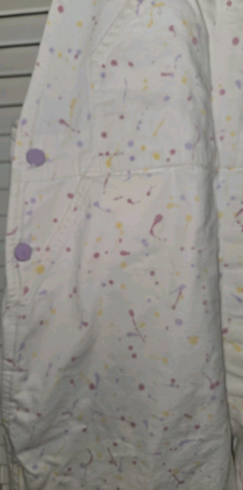Vtg 90’sHallmark E.Bunny & Co Paint Splatter Cotton Overall Size L Rare Find