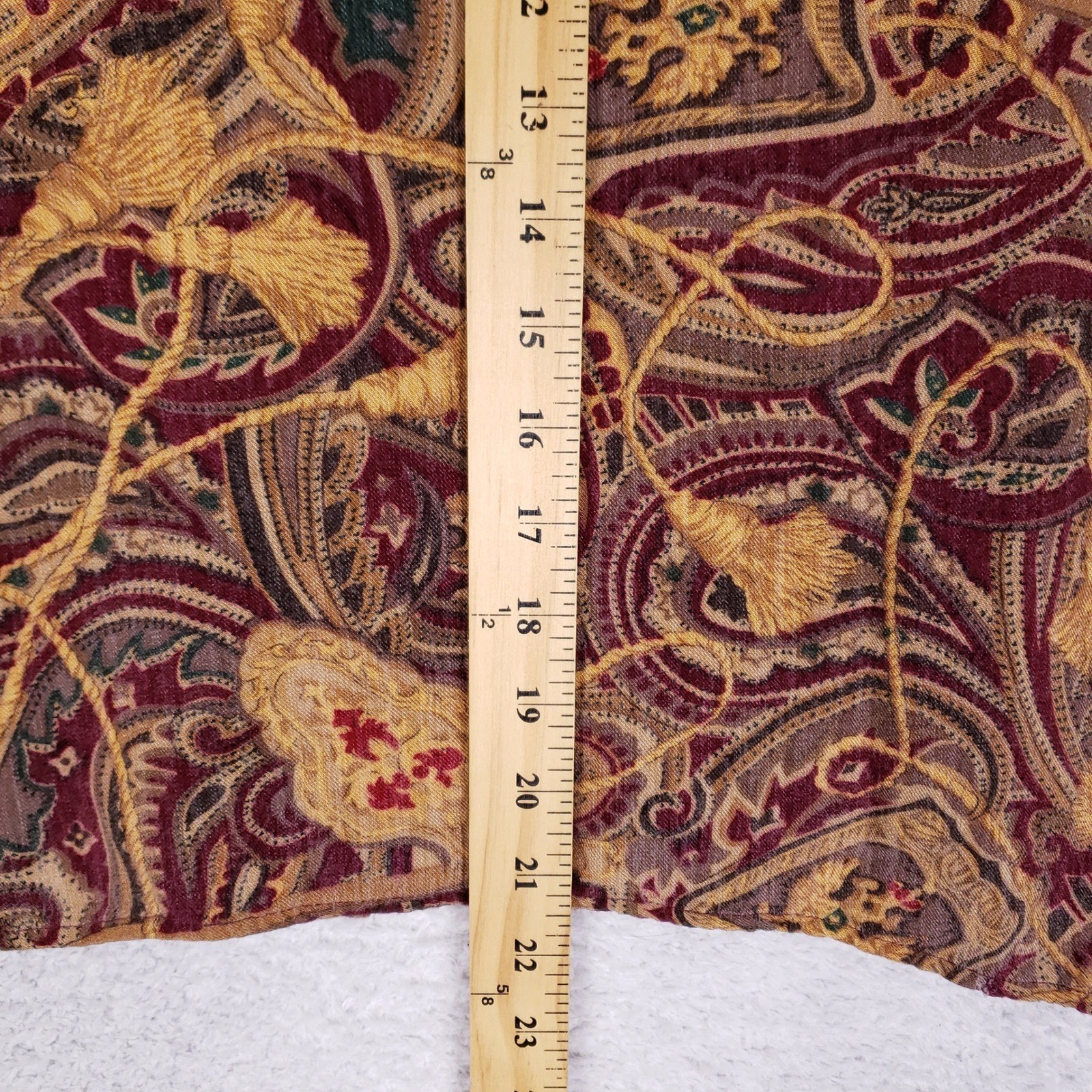 JOAN LESLIE Button Up Shirt Womens 8P Regular Fit Multicolor Paisley Vintage