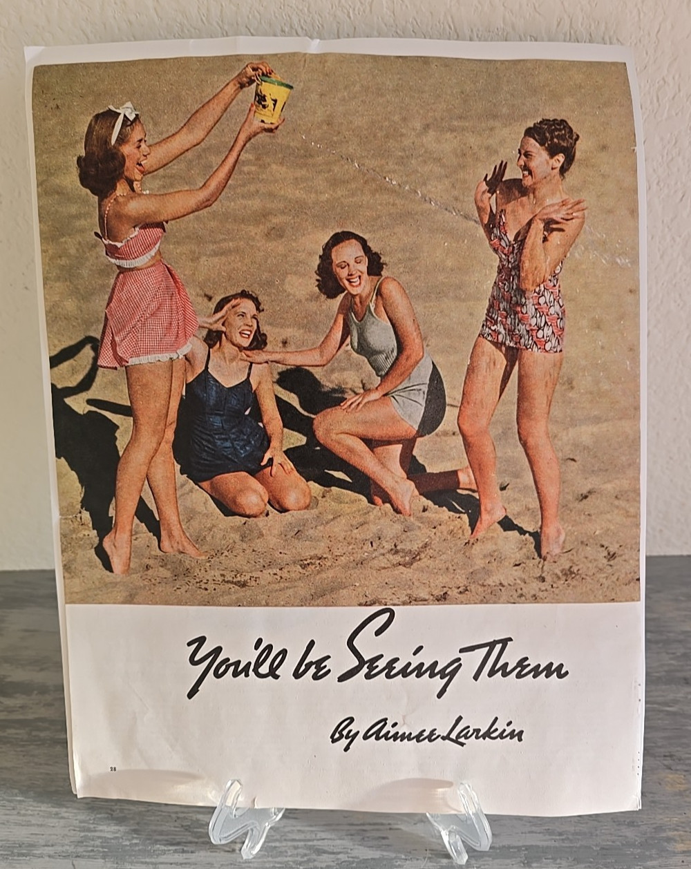 1939 Womens Catalina Swimsuit Magazine Advertisement vintage fashion Swimsuits