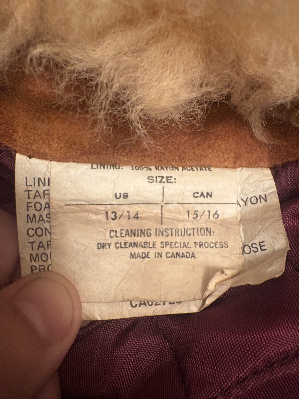 Vintage 70s Genuine Suede Maxi Coat w/ Ivory Curly Shearling Collar | Cognac Lea
