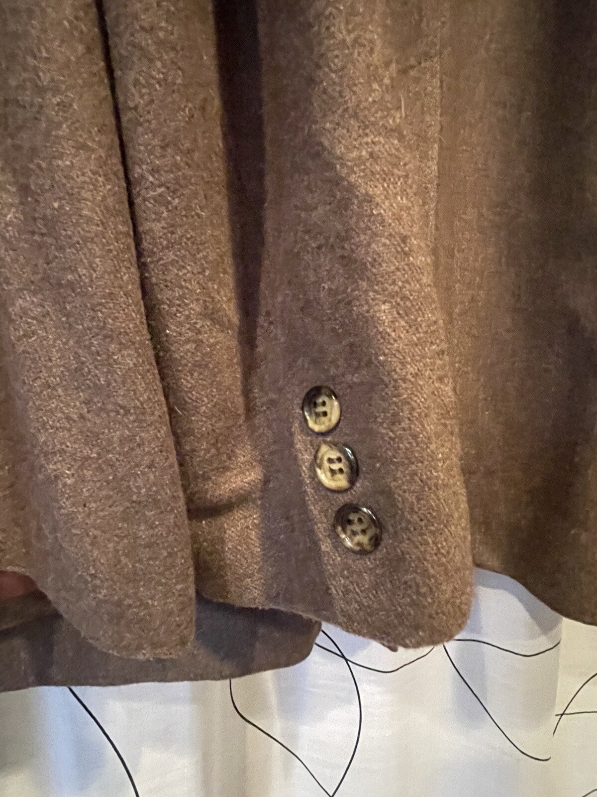 Vintage Act III Wool Pencil Skirt & Blazer Suit Set Brown Size 16/18