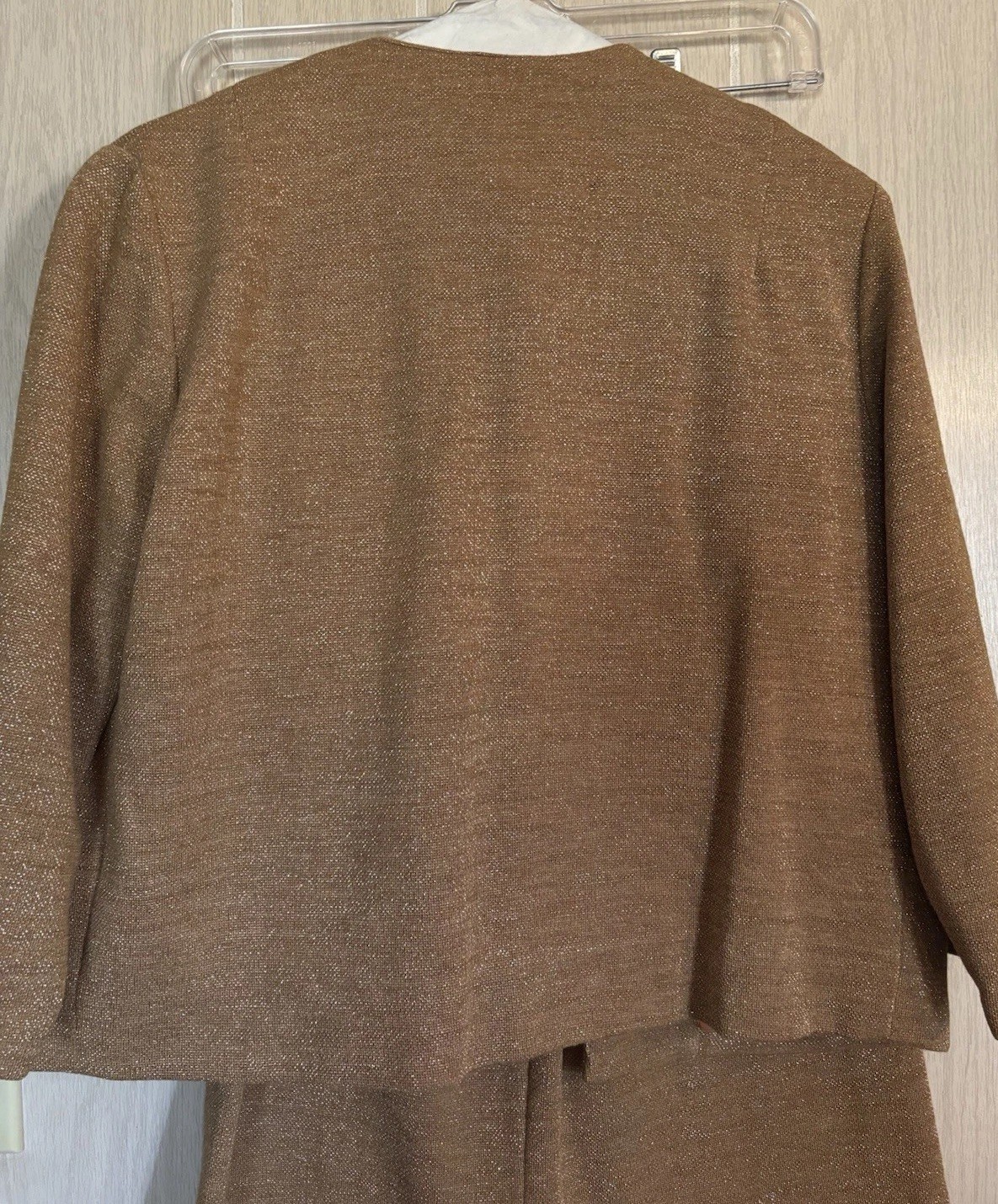 Vintage Marie Phillips Metallic 3 Piece Suit Women’s Jacket Skirt Top 1950s
