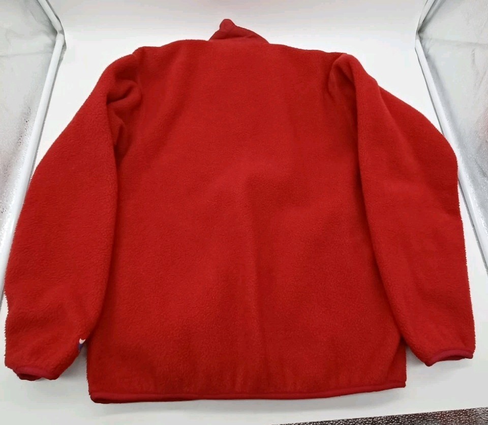 Vintage U.S.A. Rare Red Patagonia Full Zip Fleece Jacket Pepsi Logo Pce. D2341S