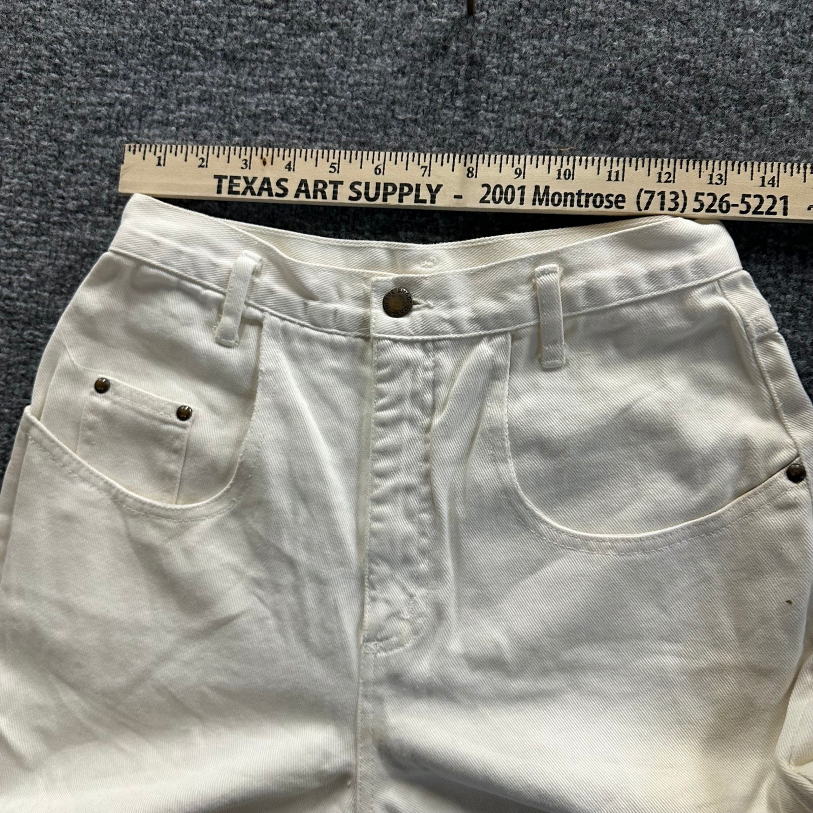 Made In The Shade Shorts Womens Size 9 White Denim High Waisted Vintage
