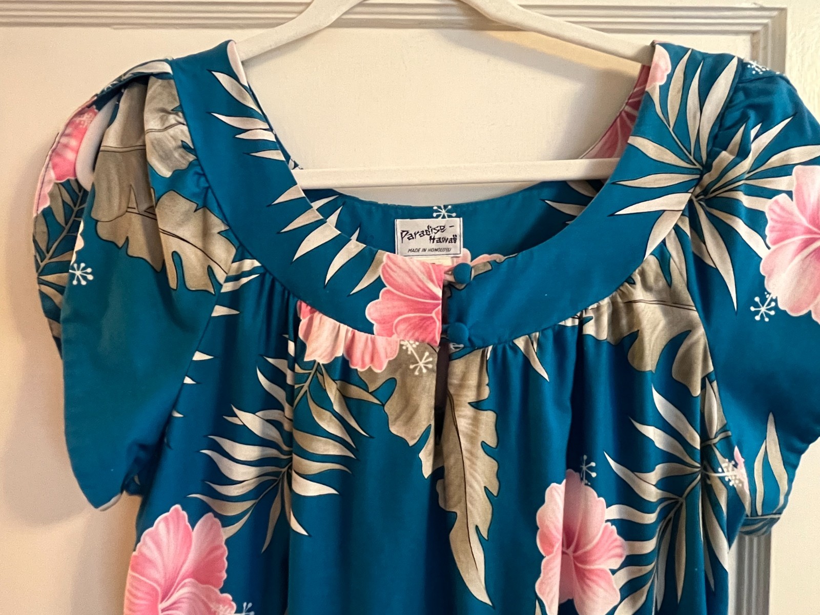 Vintage Aloha Hawaiian Dress Large 100% Cotton made in Hawaii