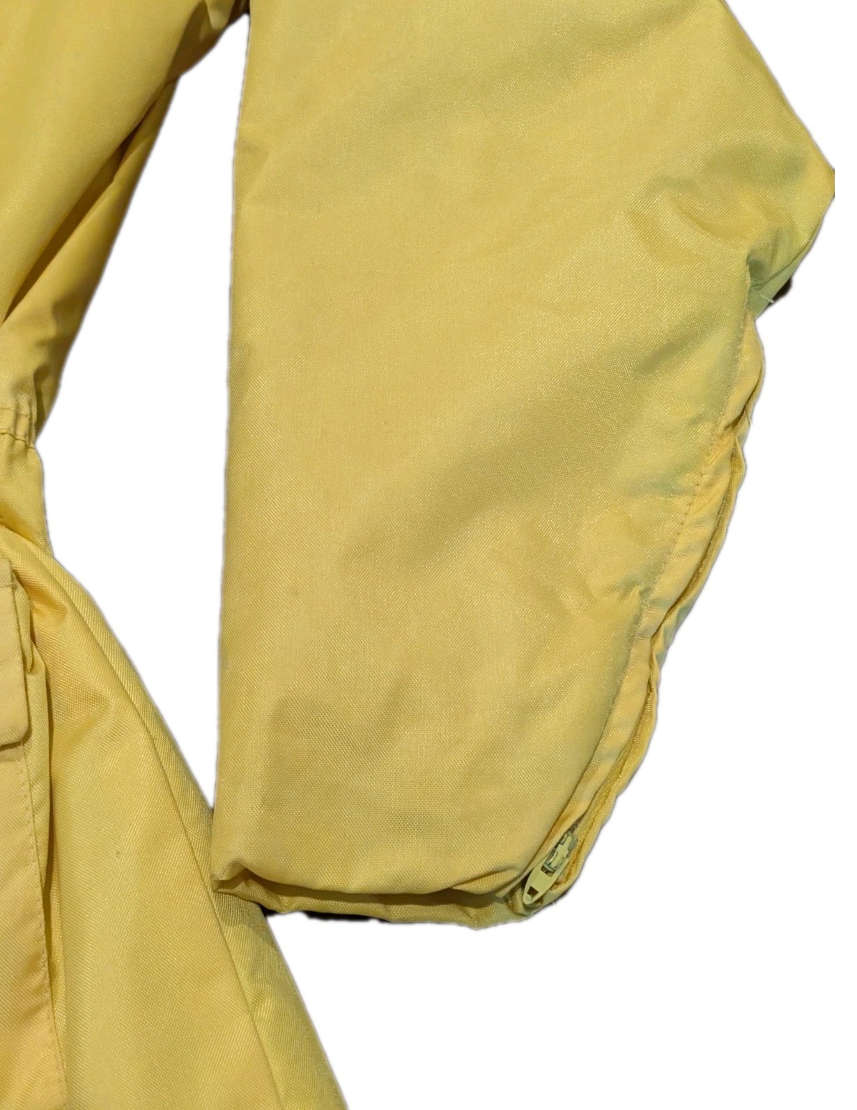 Vintage 70s All Out Cycle Wear Women’s Motorcycle Jacket Yellow Reflective…
