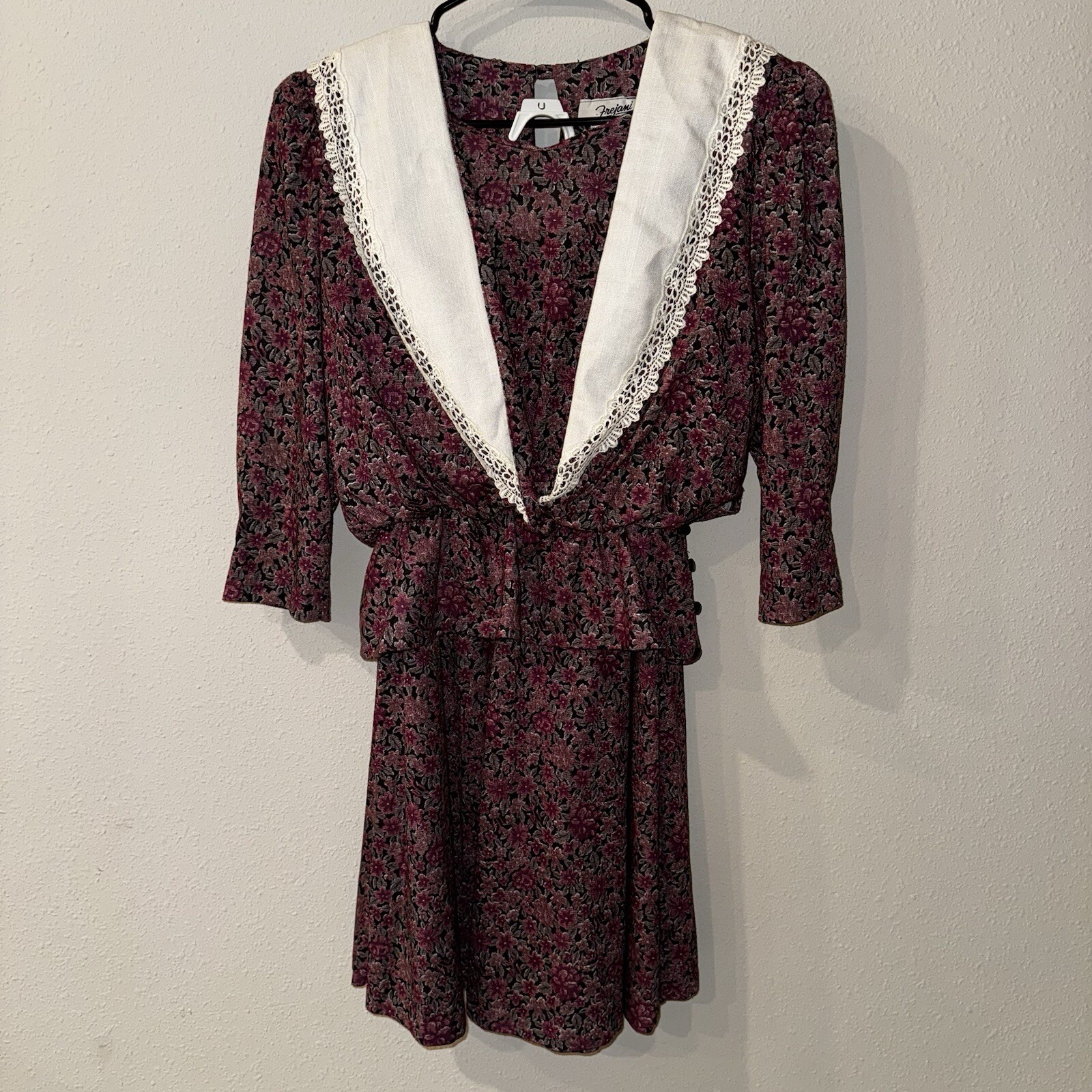 Vintage Victorian Style Floral Skirt & Blouse Set Cottage Core Frejani